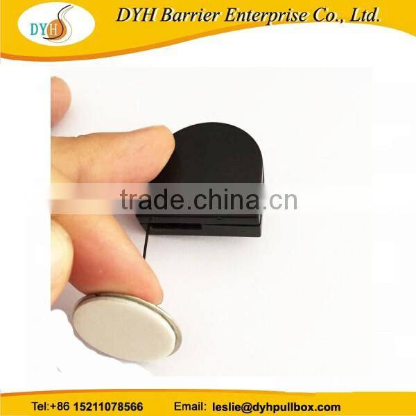Small retractable anti-theft pull box for ring, Plastic Anti-shoplifting Recoilers for ring