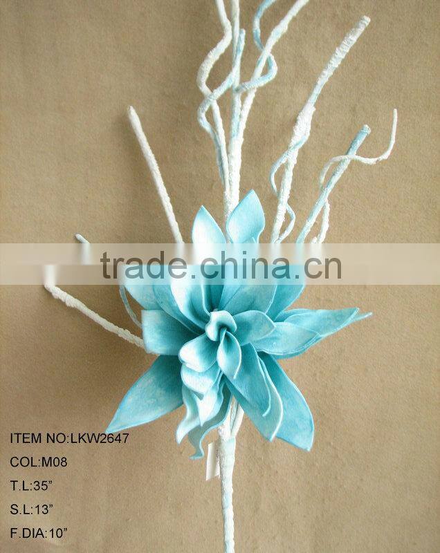 high quality artificial faux single head flowers with realistic-looking twigs popular corner decorative flowers