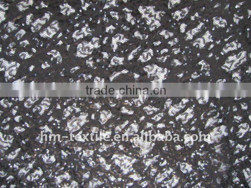 3D flower pattern embroidered organza fabric