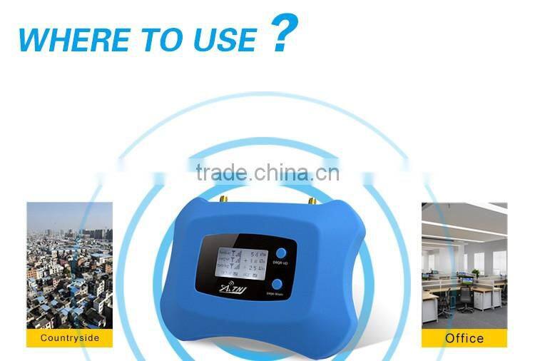 2016 ATNJ 900/2100mhz mobile phone cable 2g 3g signal amplifier with LCD