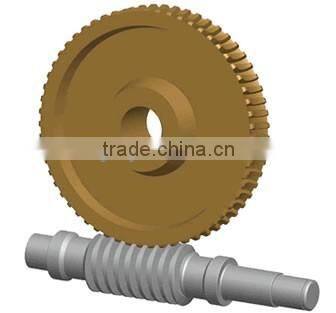 Brass Wormgear with 7.2mm Outer Diameter Steel Worm