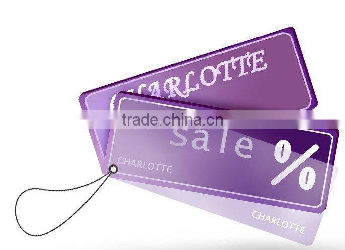 colorful paper hang tags/garment tag