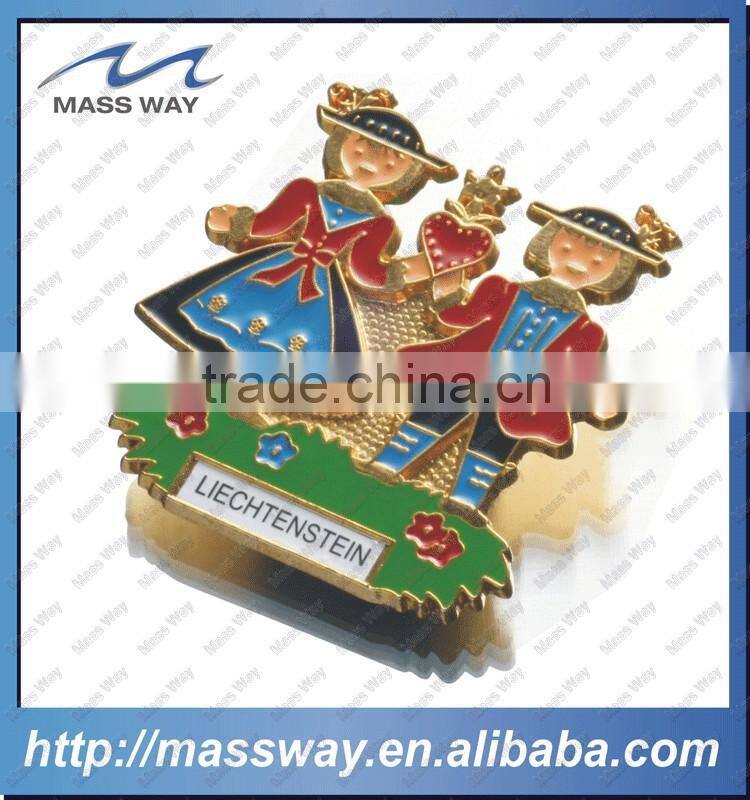 custom funny boy charactor 3D antique pewter alloy fridge magnet