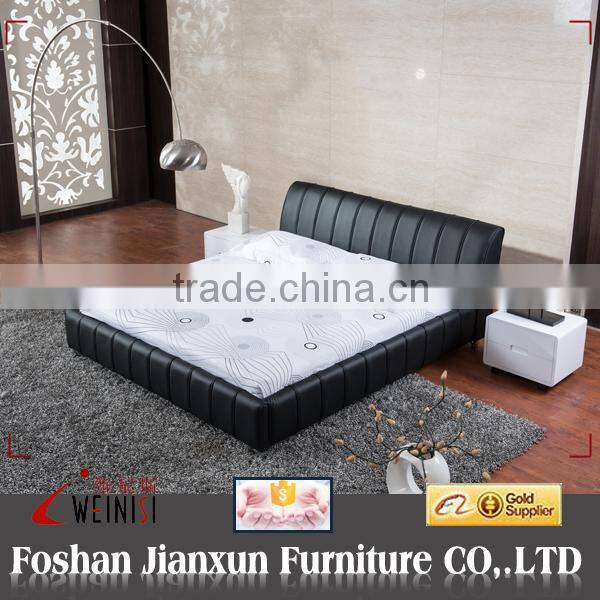 F6306 tufted leather bed