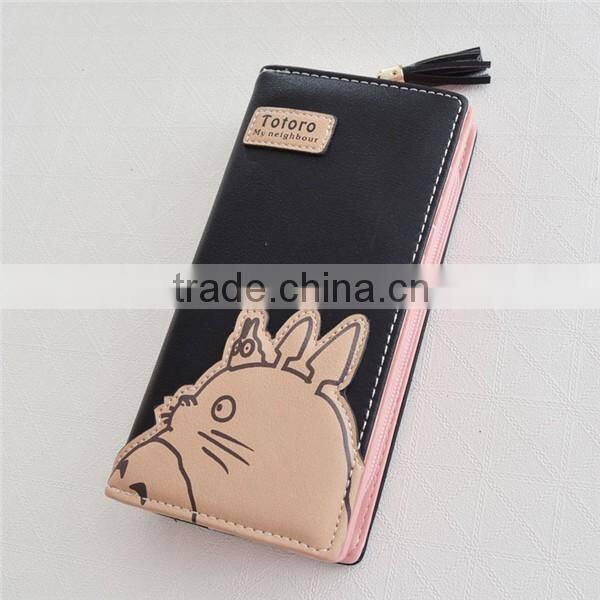 Long Style Cartoon Totoro Girls Wallet Zipper Hasp Ladies Clutch Purse