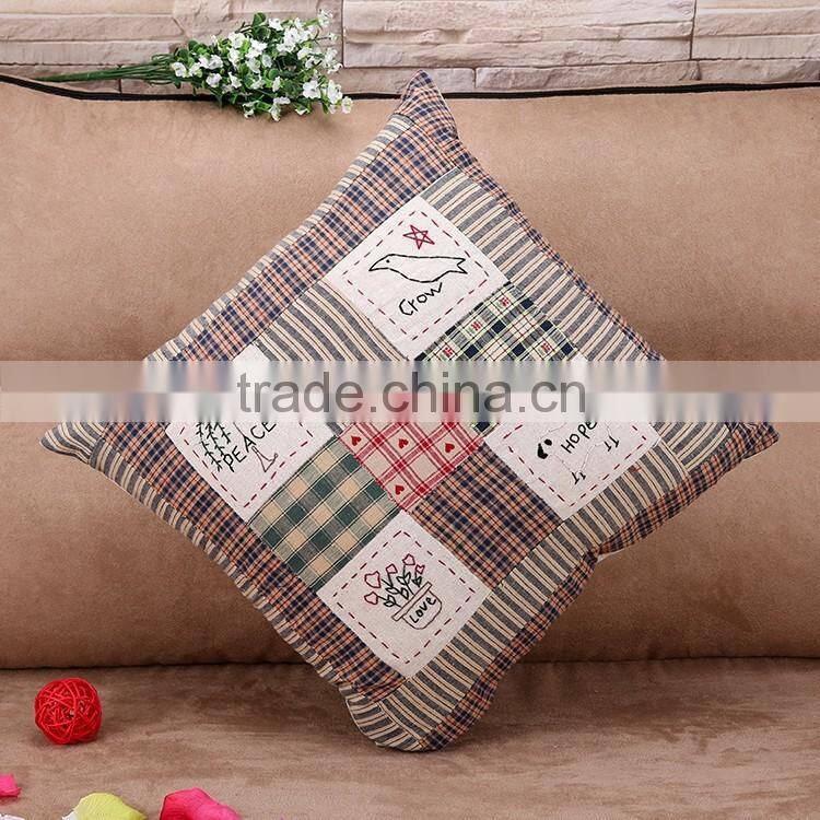 Personality Cartoon Embroidered Cushion Cover Sofa Chair Head Pillow