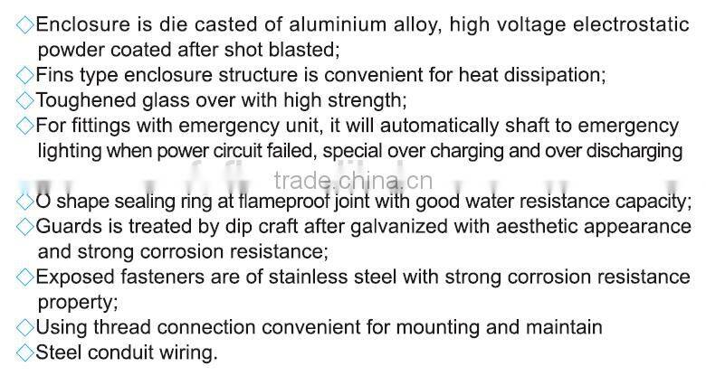 China manufacturer bad51 explosion proof light