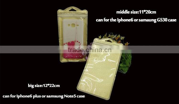 mobile back cover packaging design/phone packaging/mobile accessories packaging zipper bag