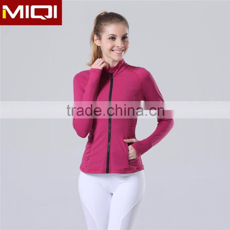 (Factory) wholesale body fit yoga wear sports active wear women yoga wear type sports jackets