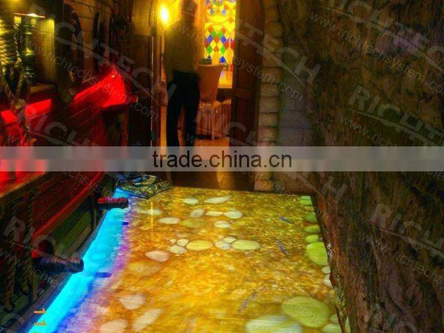 RichTech interactive outdoor floor with led system for display and event