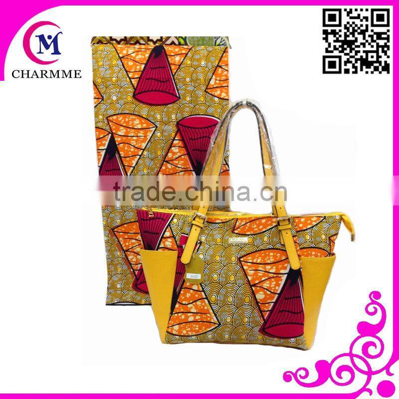 Newest Design Good quality WAX fabric and bag WB-0022 WAX for big patry Dress