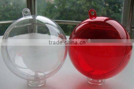 2013 christmas ornament plastic ball transparent