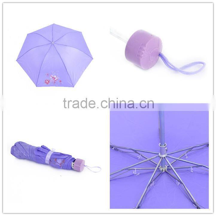 Promotional low price telescopic plastic cover umbrella