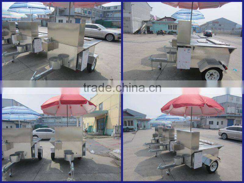 2015 hot sales best quality juice hot dog cart bakery hot dog cart popcorn hot dog cart