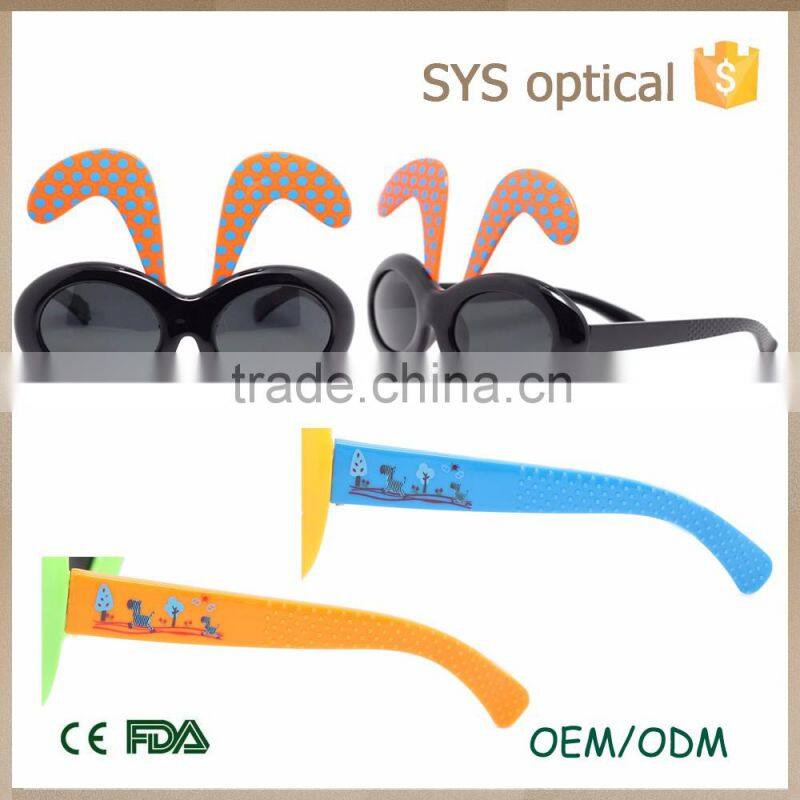 818 Best selling baby sunglasses 2016 with rabbit frame