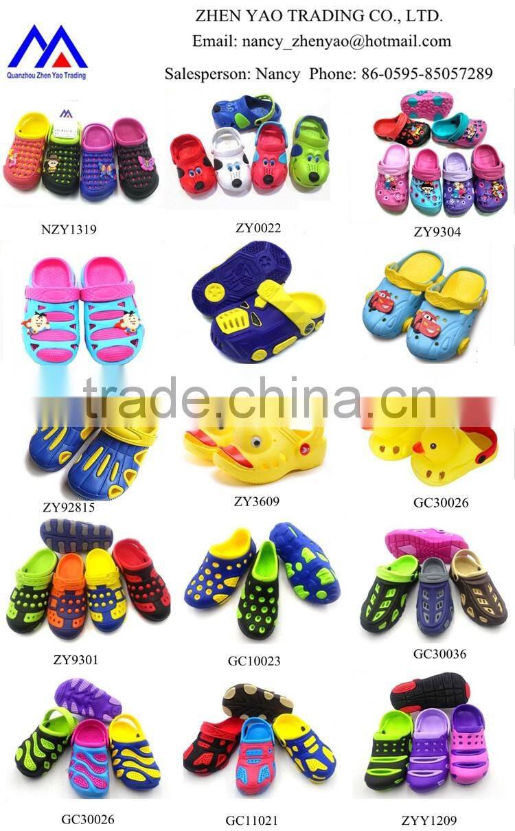 2015 hot design new children sandal wholesale cute kids shoes eva clogs shoes for kids