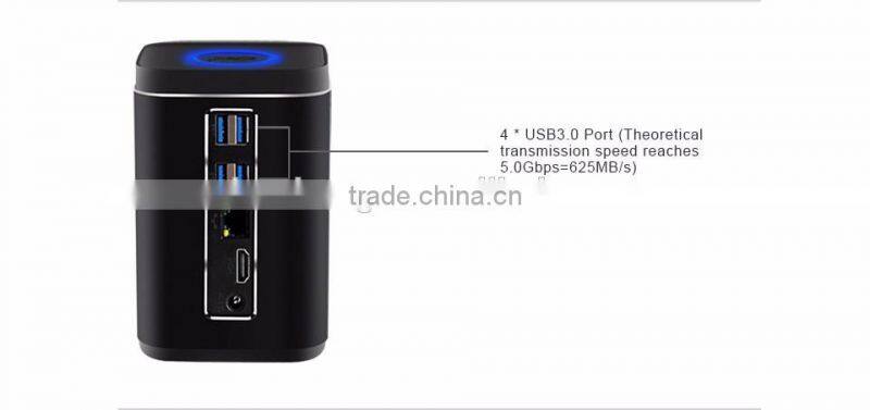 Cloudnetgo Mini PC TV Box Intel Z8300 CherryTrail Quad Core 2GB RAM 32GB ROM compute Box Win 10 OS with Camera