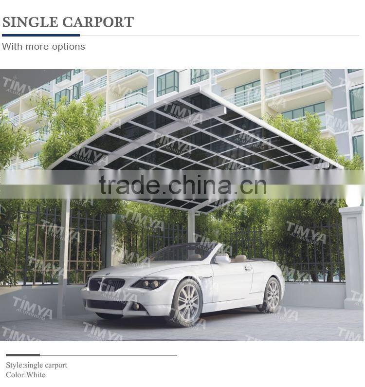 Aluminum Double Carport Single design