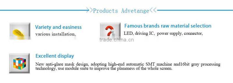 Full Color Indoor P4 LED Sreen Module Real Pixel Advertising Display P4 Indoor Full Color Video Module Cabinet Led Display