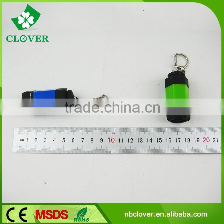 ABS material USB rechargeable led mini flashlight keychain