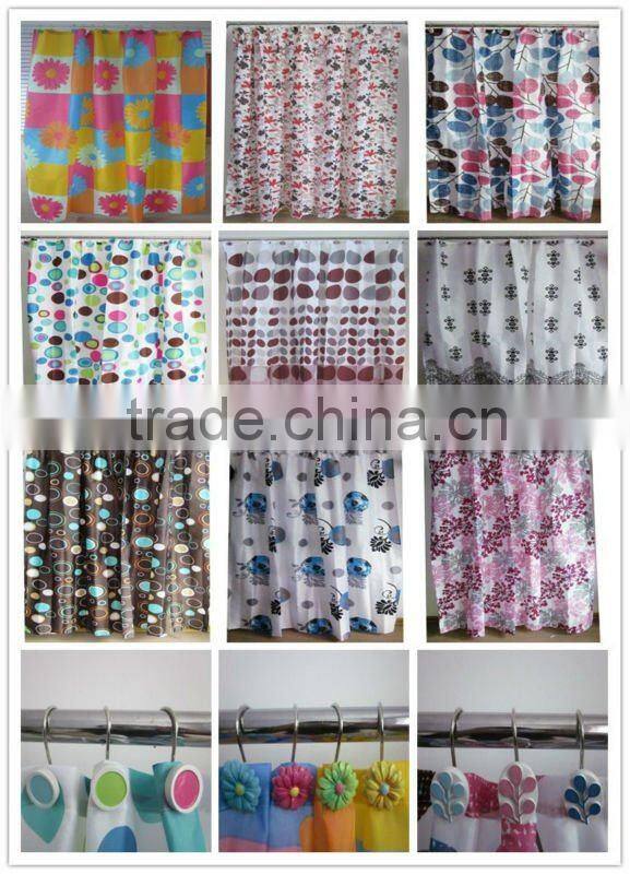 decorative shower curtain hooks