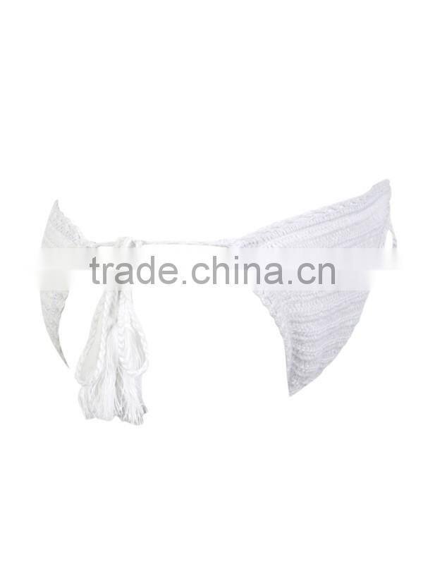 Hot sale good quality handmade crochet braided bikini swimwear for young gril