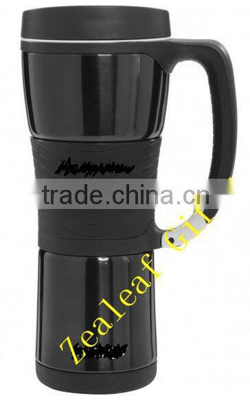 160Z Double Wall Stainless Steel Travel Mug With a clip on Handle