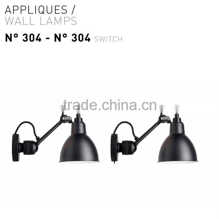 CE RoSH decorate reding wall lamp mouted for hotel with adjustable wall lamp