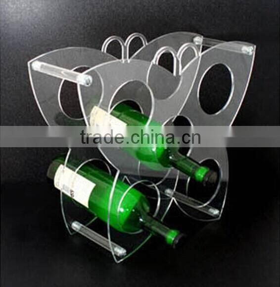 wine bottle display rack/ wine display shelves acrylic display