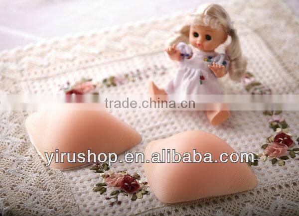 crystal Silicone artificial Breast Pads for swimwear washable and absorbent