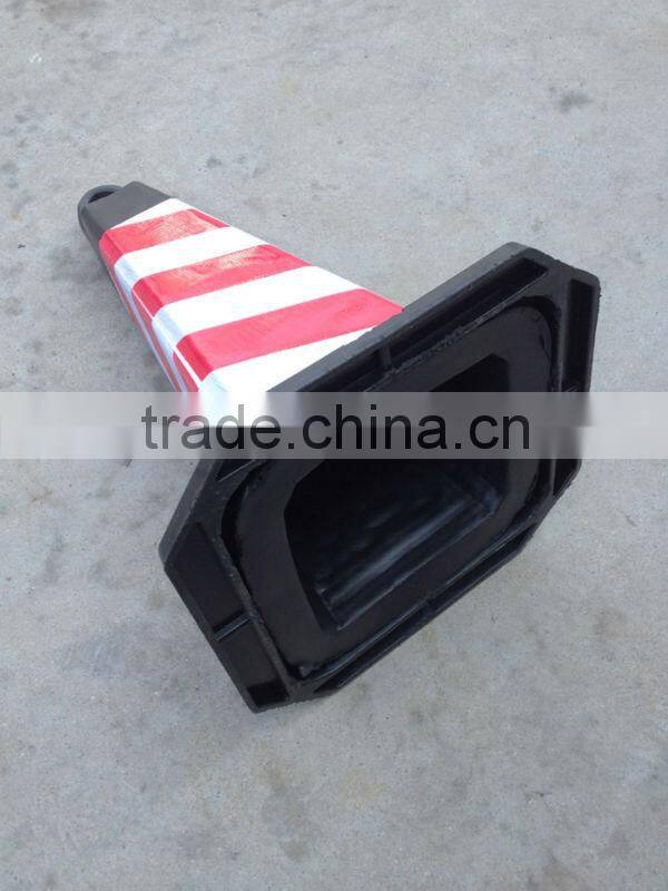750mm safety Traffic cone black base