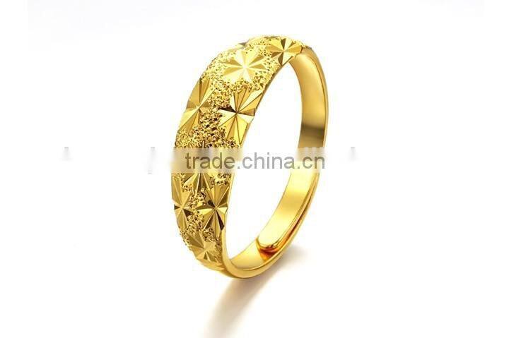 KSTONE High quality material cooper plating latest gold wedding ring
