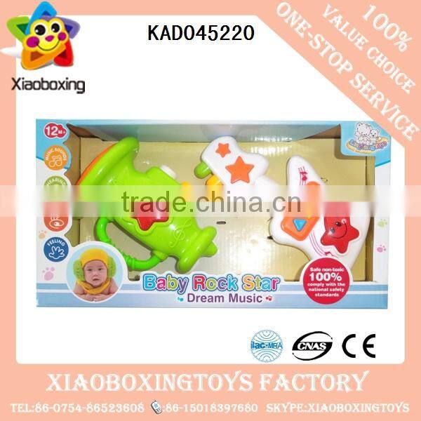 Hot selling interesting gift lovely plastic infant rattle ball baby toys