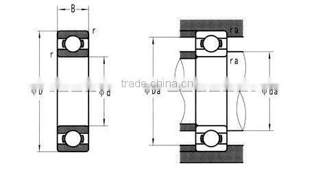 Si3N4 639CE Ceramic bearing with low price