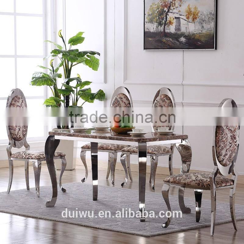 Italian modern simple natural marble platner dining table