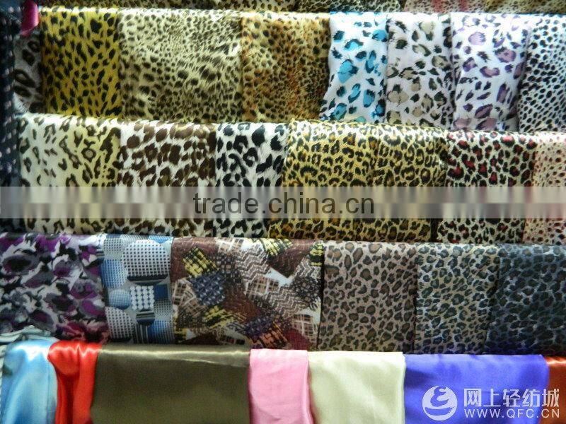 100%Polyester printed Satin Fabric for bags