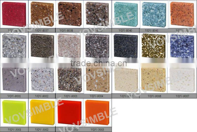 Factory Offering Solid Surface / Modified Acrylic Slate / Marble Sheet for Building Material , artificial stone slabs