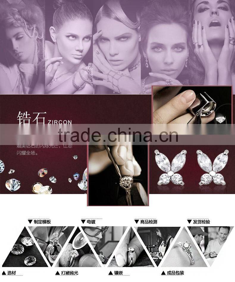 OUXI 2015 Factory direct price unique fashion flower earrings Made With Crystal