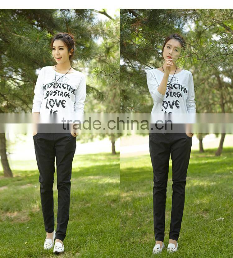 Women's thin linen trousers