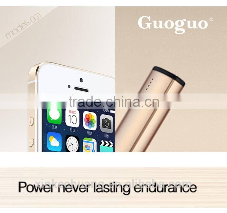 2016 high quality fast charging golden power bank for mobilephone