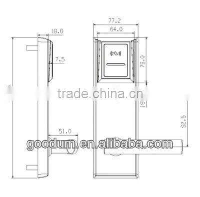 cheep and high quality economical electronic door lock for hotel apartment office