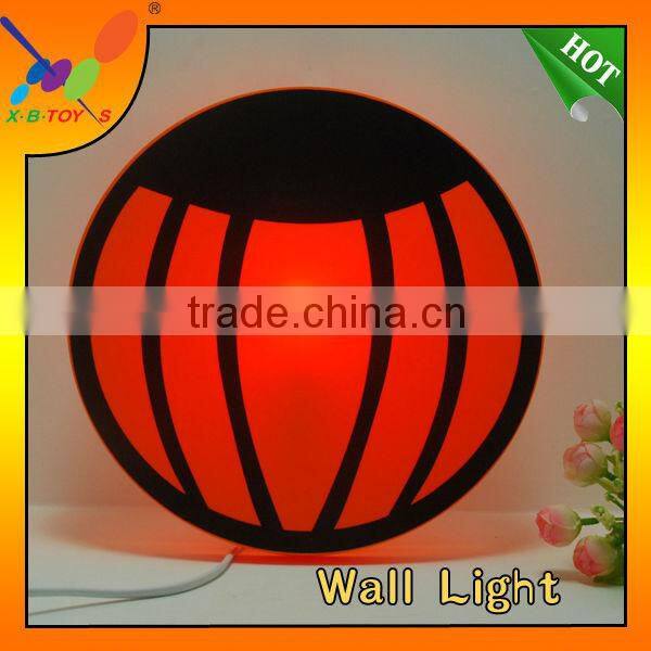New Fashion Wall Sticker Halloween Pumpkin Wall Light Children Bedroom Wall Lamp
