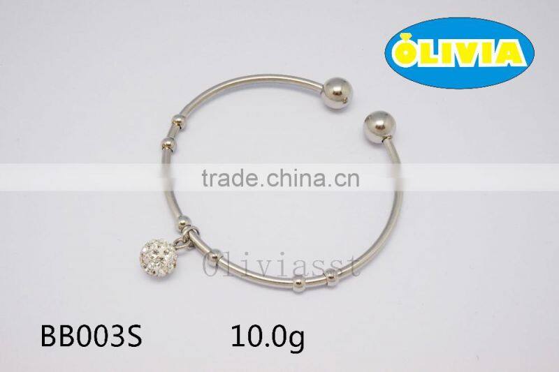 online shopping plain stainless steel bangle