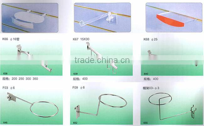 Customized MDF Slatwall Shose Display Slatwall Shelves