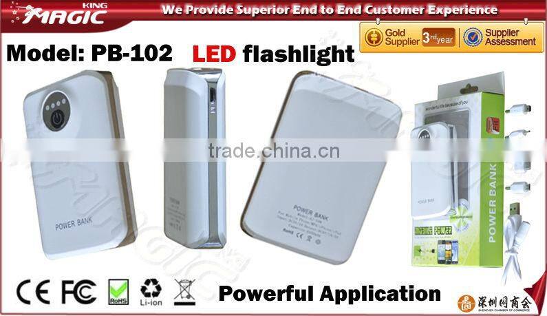 Hot colorful led long march power bank for tablet laptop