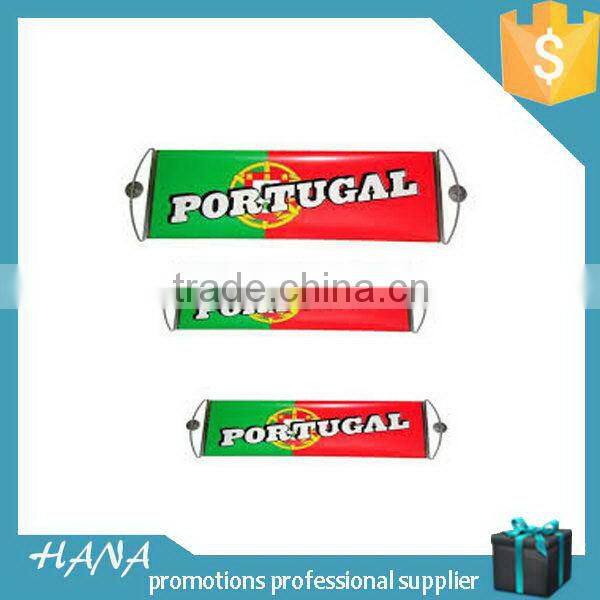 Contemporary stylish hand-held retractable fan banner