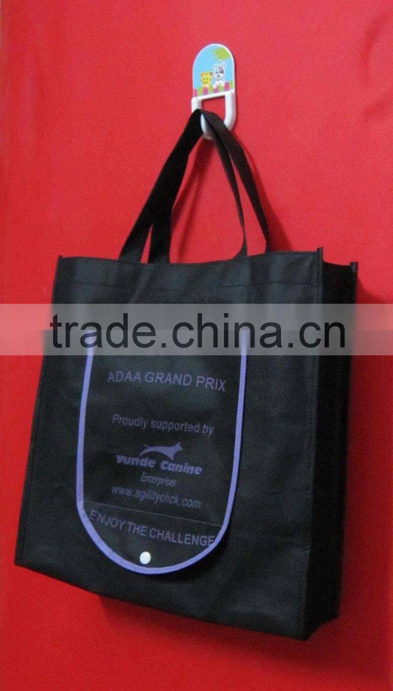 Promotional folding bag with printing , non woven folding bag