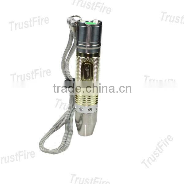 2012 TrustFire identification jewelry TR-Y1 CREE XR-E yellow 139lm jewelry cree led light flashlight/torch(1*18650)
