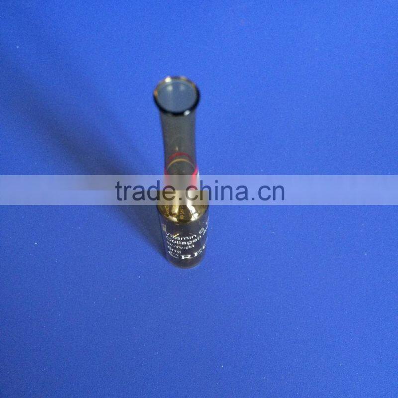 Iso standard clear and amber with ring and printing glass ampoule