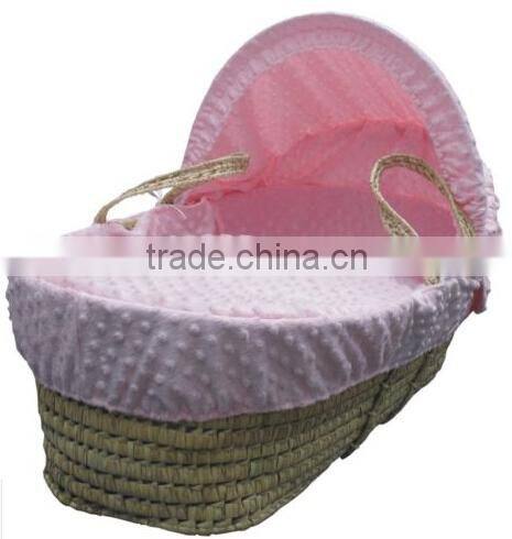 New Dimple Moses Basket Covers 4 Piece Bedding Set Inc Quilt,Skirt,Hood & Sheet